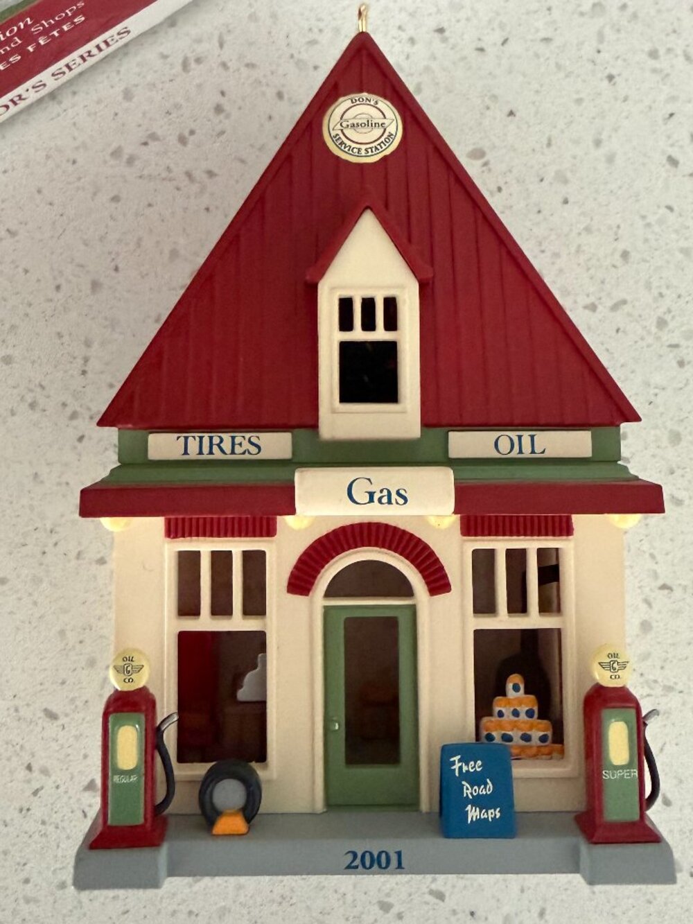 Hallmark Ornament Nostalgic Houses and Shops Service Station #18 - Picture 3 of 4